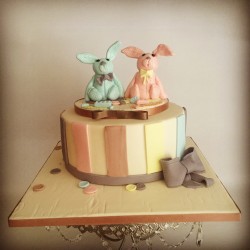 Bunny Christening Cake